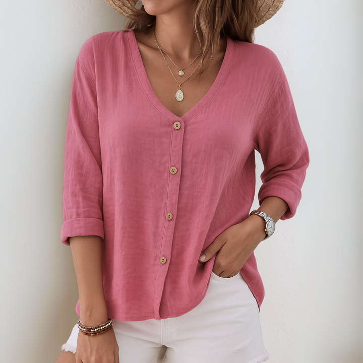 Eirlys | Relaxed Button-Up Blouse