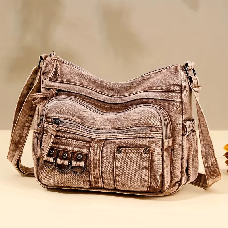 Jenna’s Urban Breeze | Denim Shoulder Bag