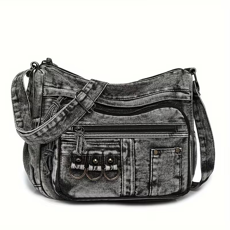 Jenna’s Urban Breeze | Denim Shoulder Bag