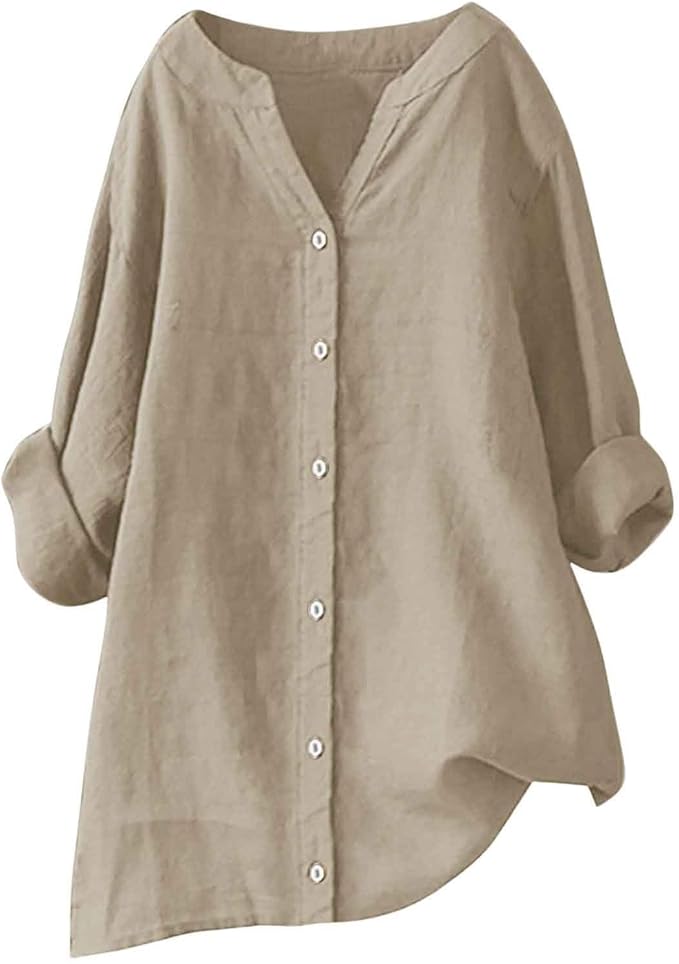 Aava™ | Lightweight Cotton-Linen Blend Shirt with a Relaxed Summer Vibe