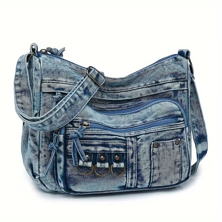Jenna’s Urban Breeze | Denim Shoulder Bag