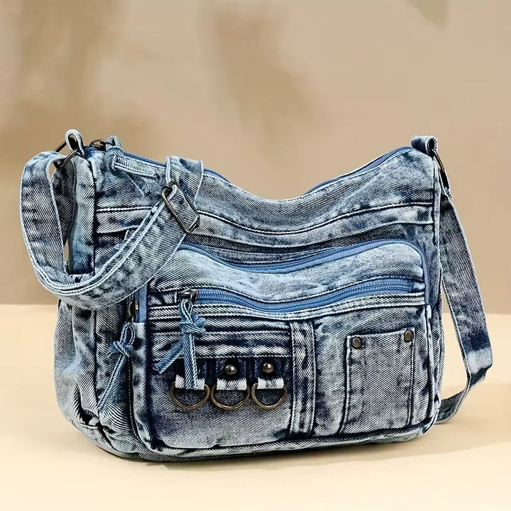 Jenna’s Urban Breeze | Denim Shoulder Bag