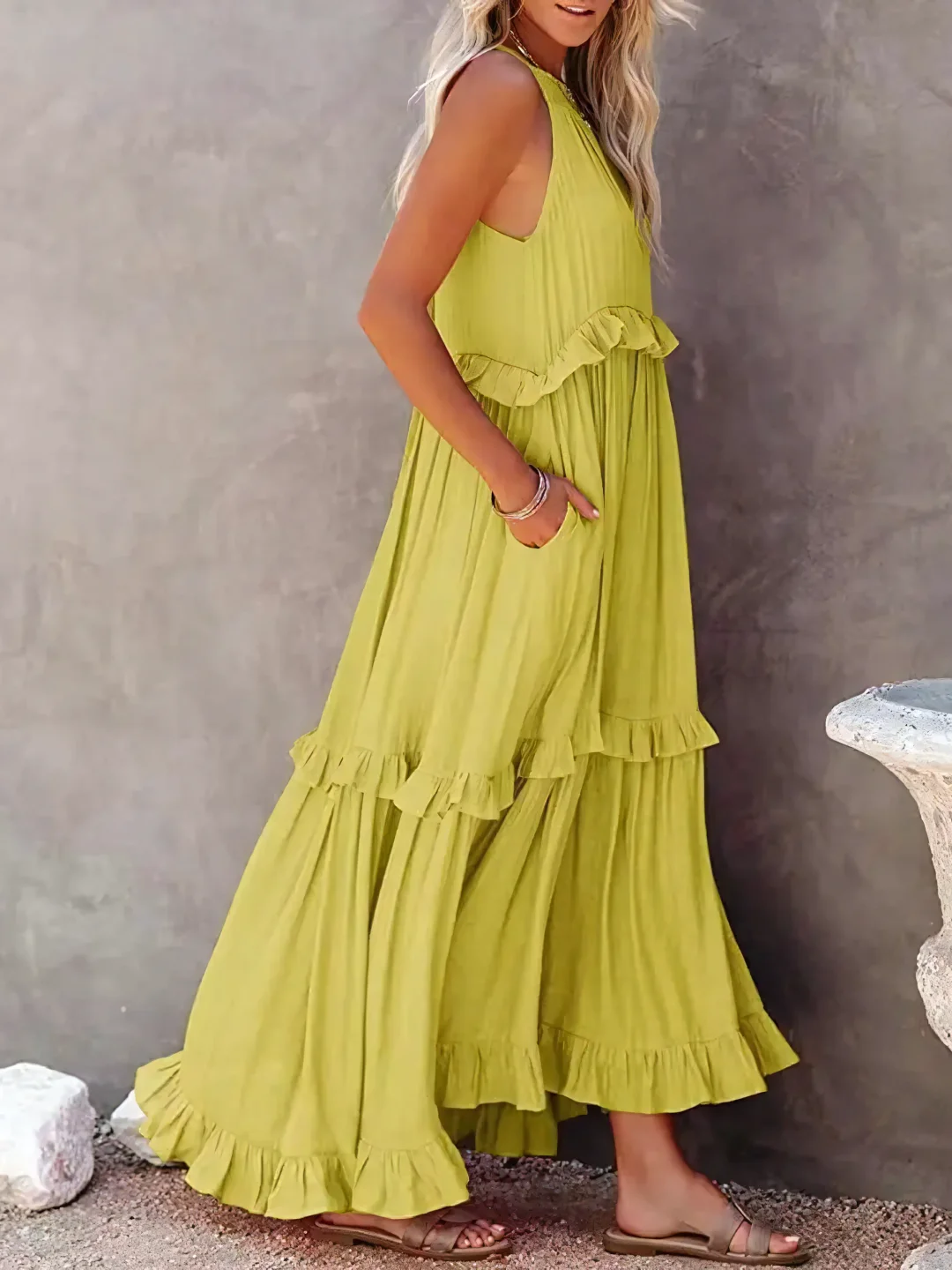 Elsie - Ruffle Maxi Dress
