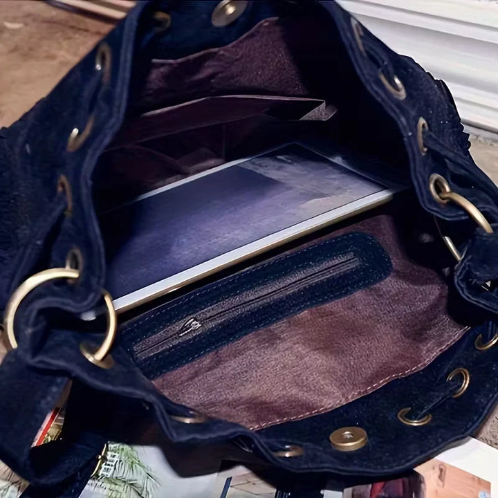 Aria’s Boho Spirit | Fringe Bucket Bag