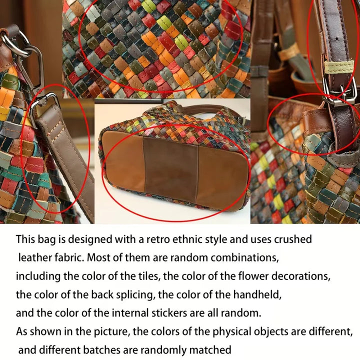 Marina’s Eclectic Charm | Patchwork Leather Tote