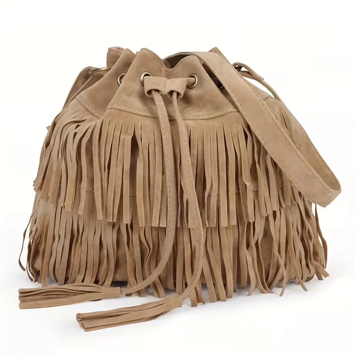 Aria’s Boho Spirit | Fringe Bucket Bag