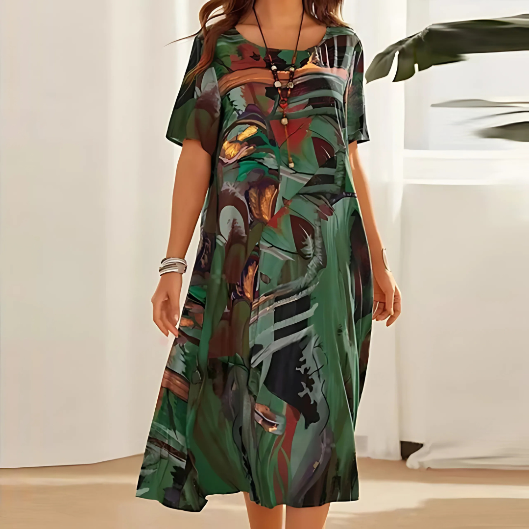 Filomena | Stylish Abstract Print Dress