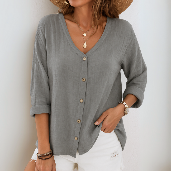 Eirlys | Relaxed Button-Up Blouse