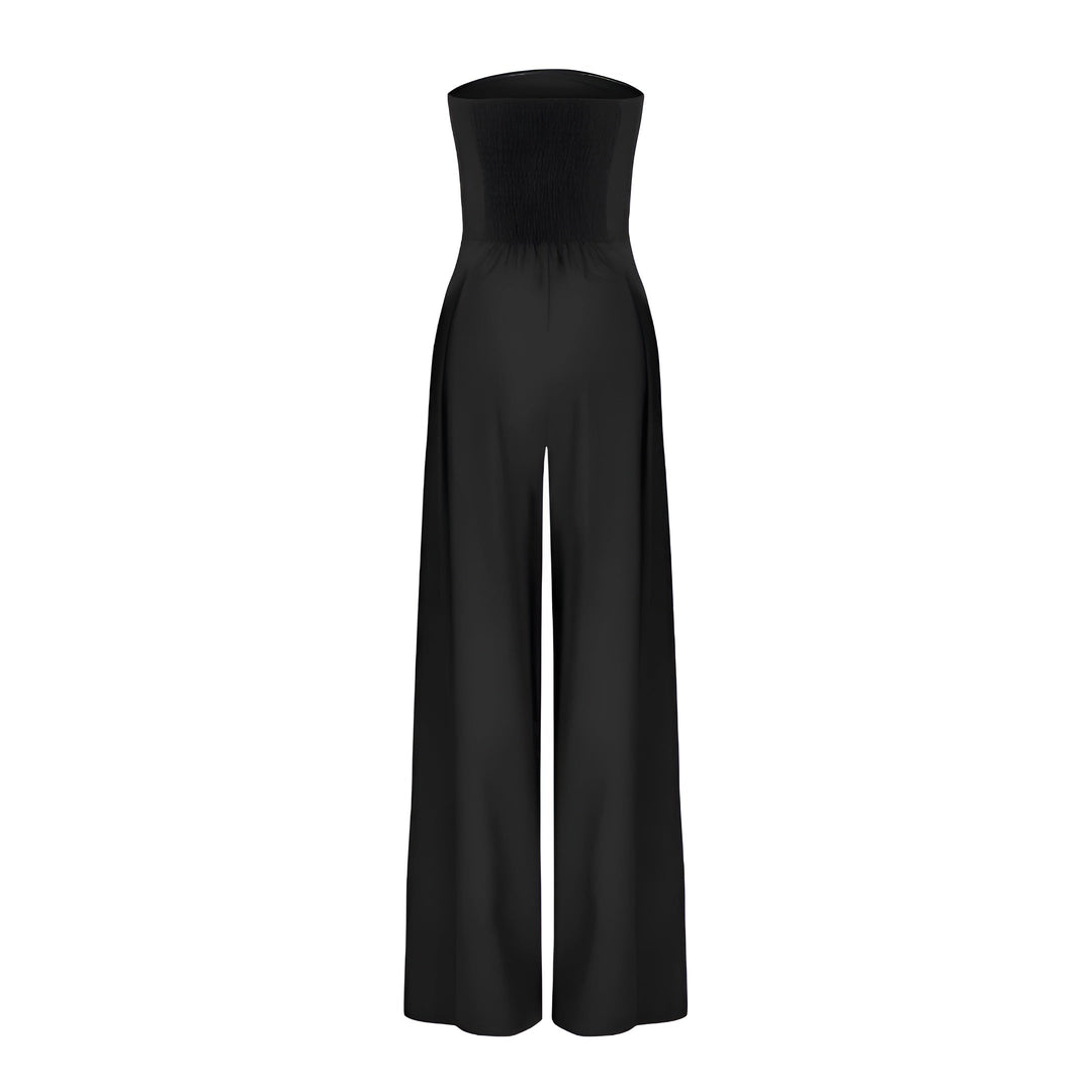 Linda | Strapless Wide-Leg Jumpsuit