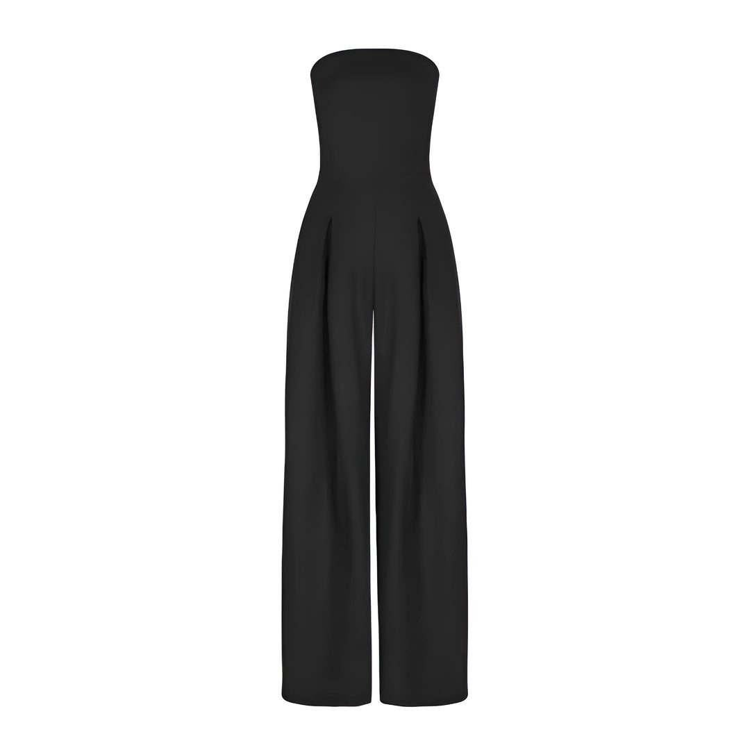 Linda | Strapless Wide-Leg Jumpsuit