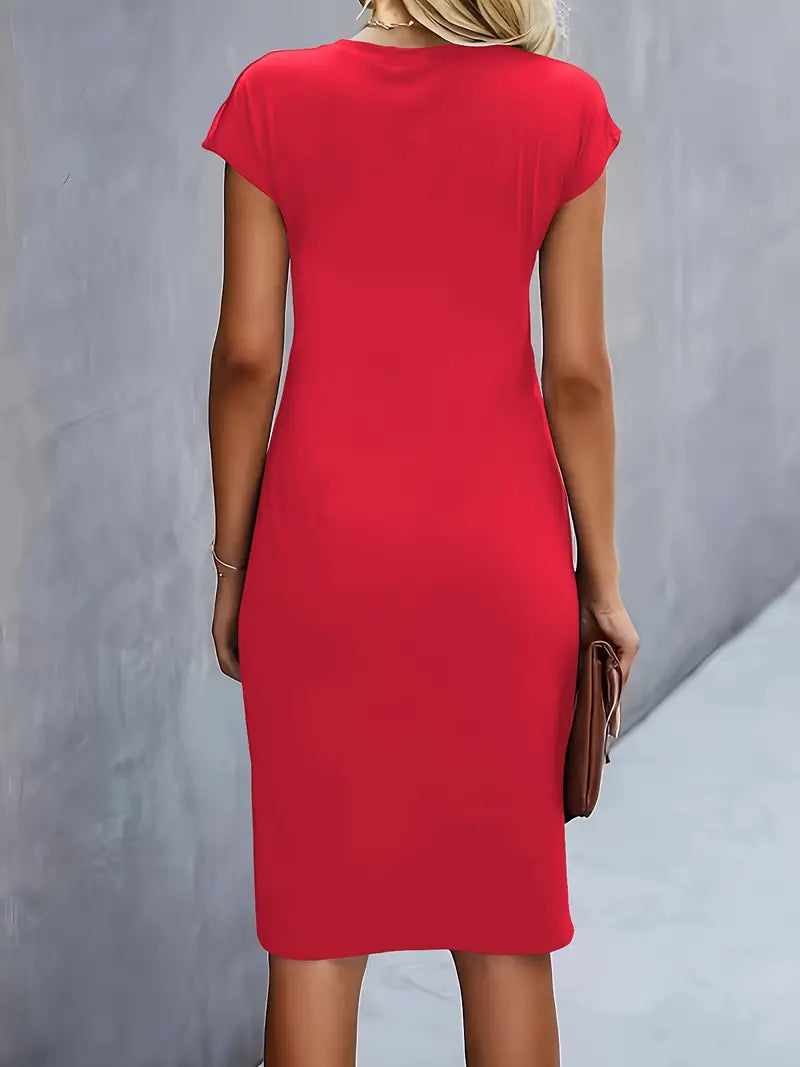 Adelina | Stylish Round Neck Dress