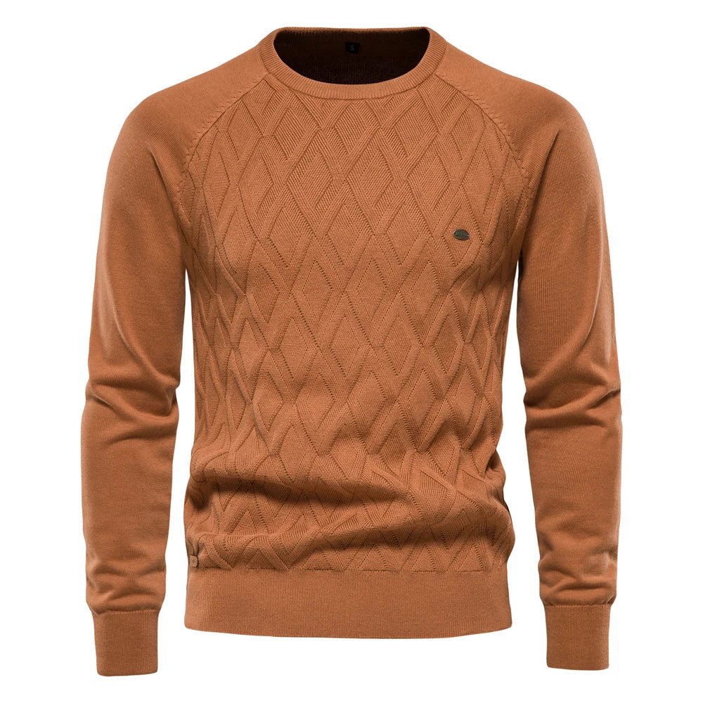 Nathan | Men’s Diamond Knit Sweater