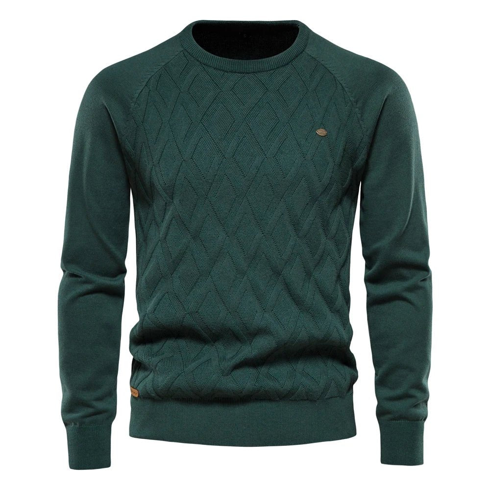 Nathan | Men’s Diamond Knit Sweater