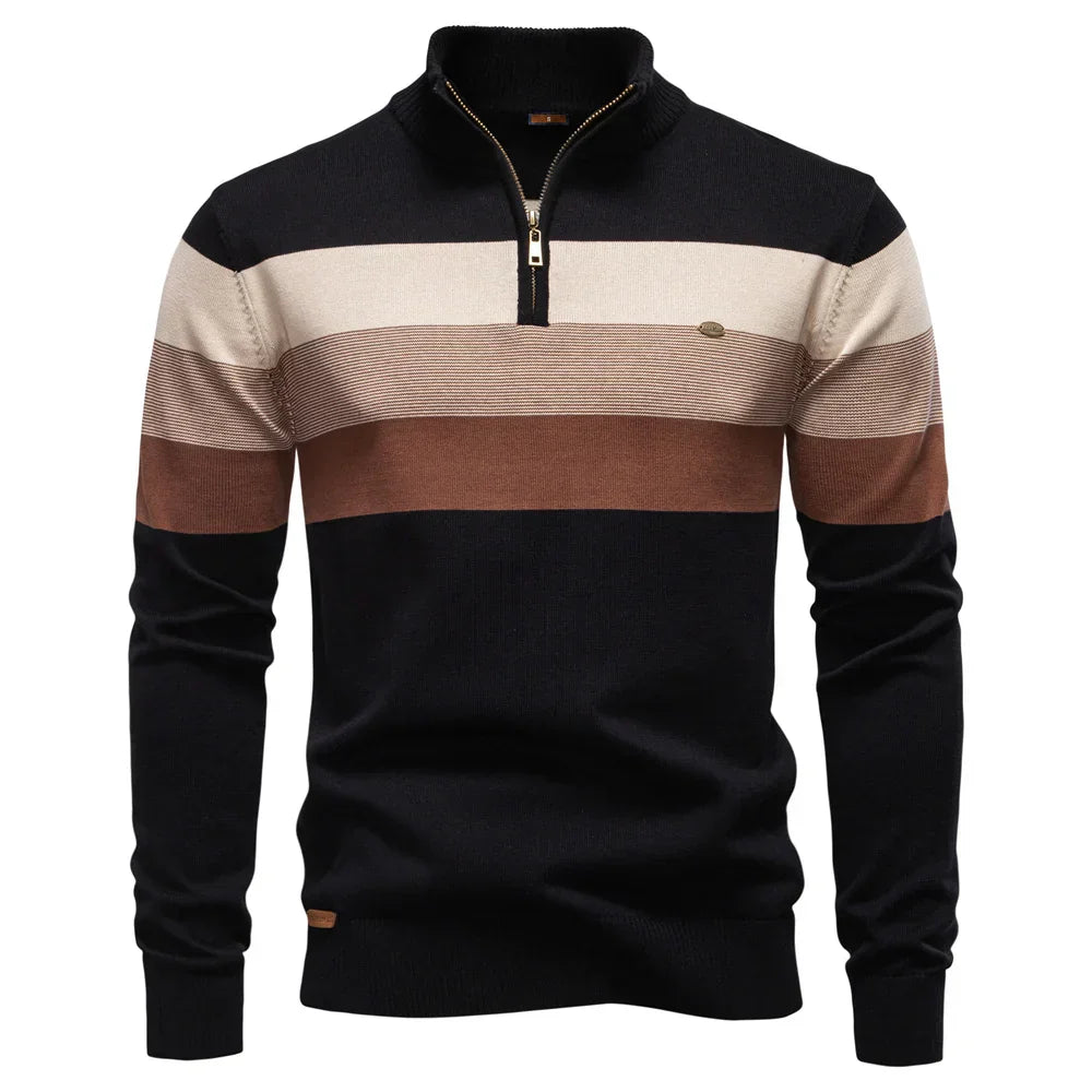 Bennett | Men’s Stand-Collar Cotton Sweater