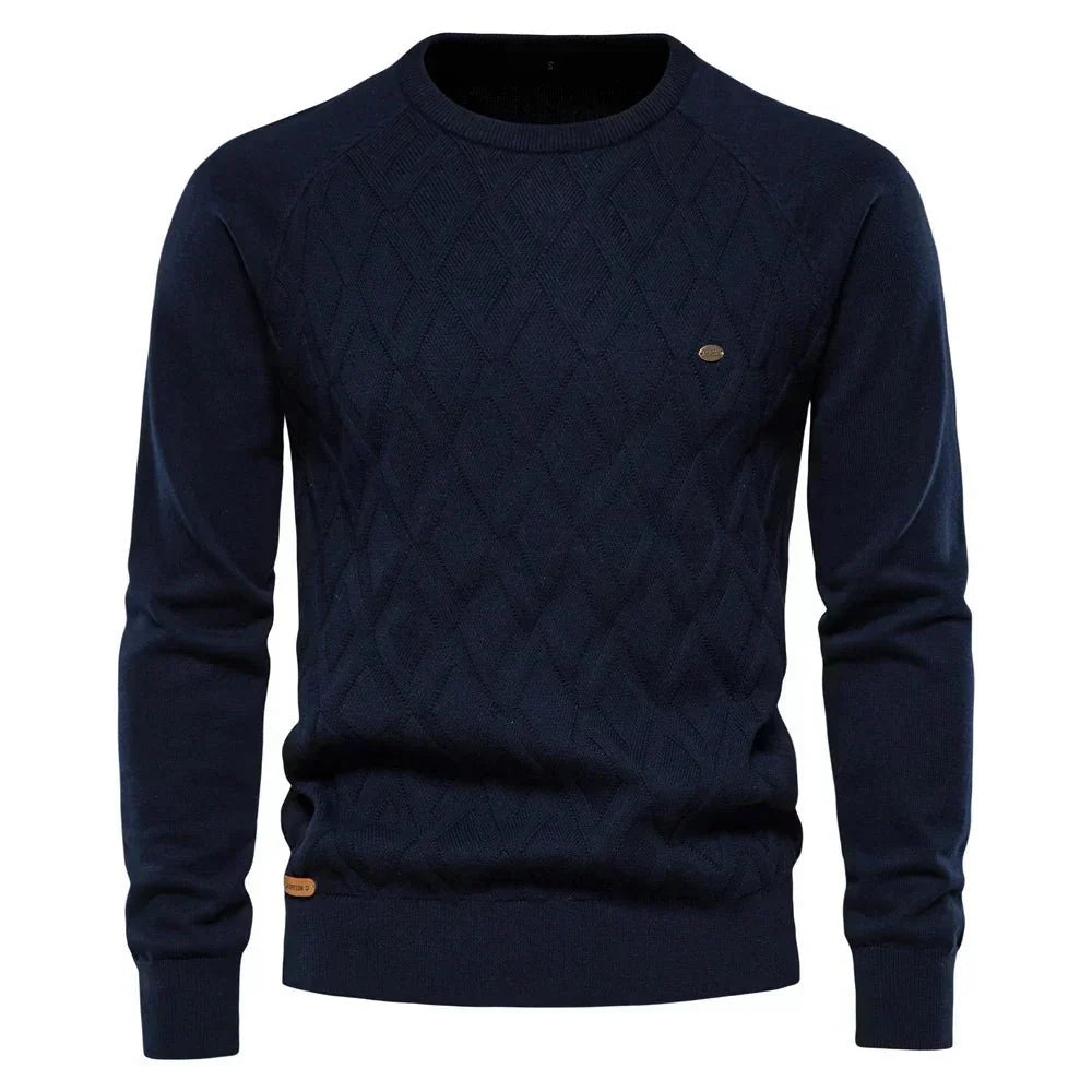 Nathan | Men’s Diamond Knit Sweater