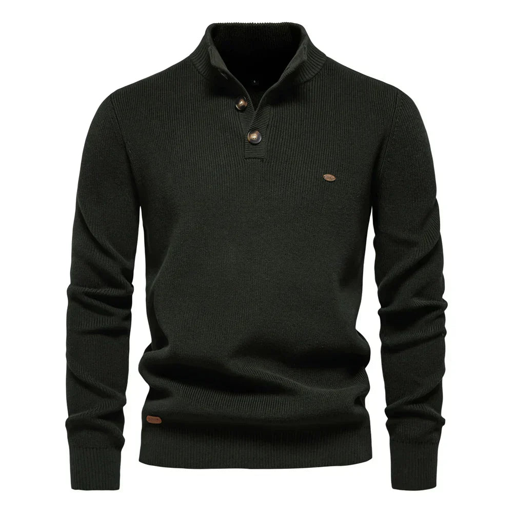 Daniel | Men’s Button-Neck Sweate