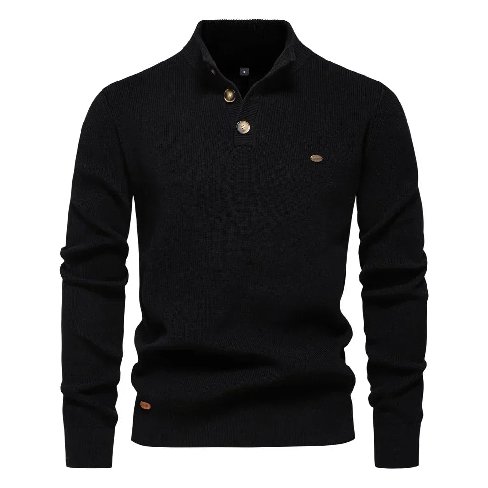 Daniel | Men’s Button-Neck Sweate