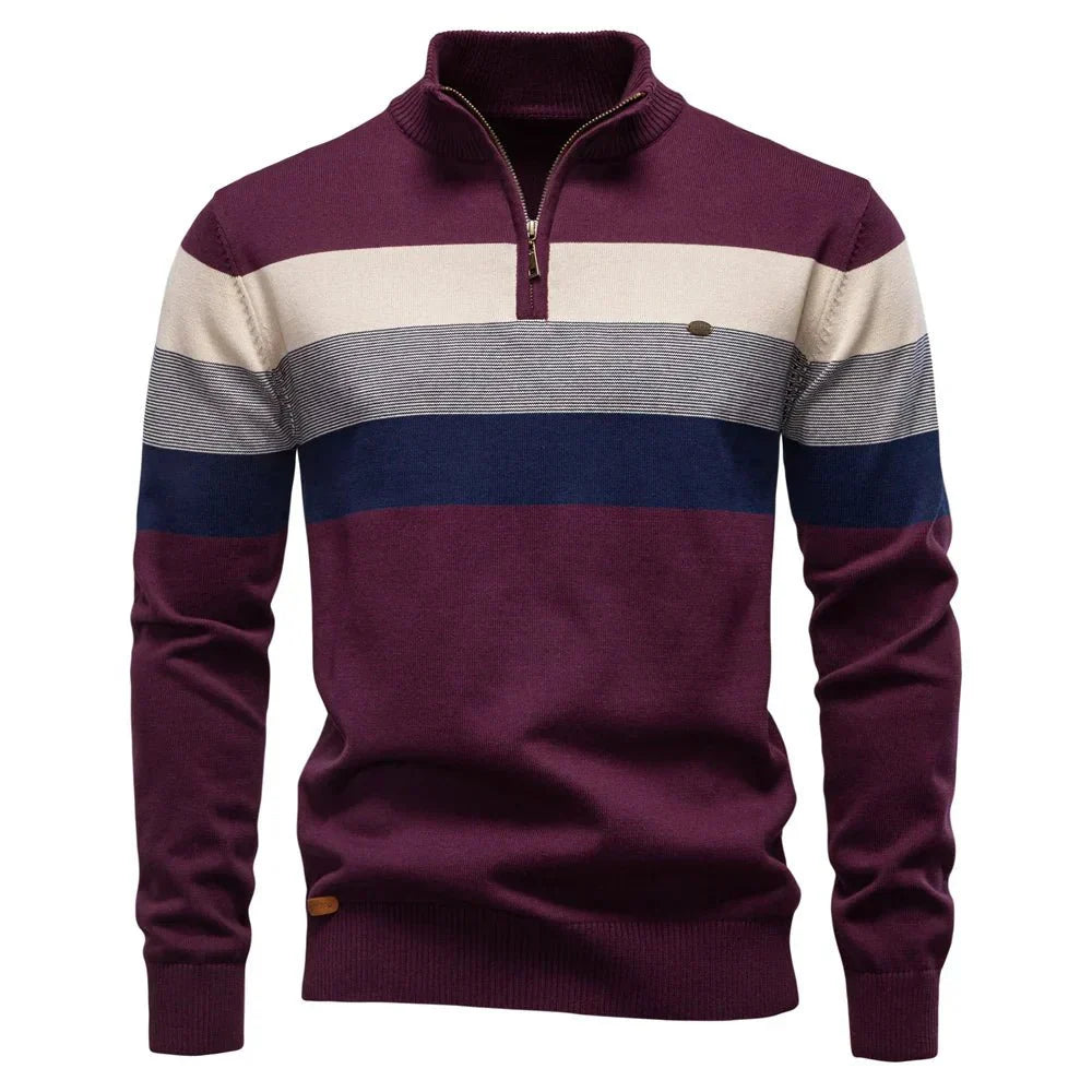 Bennett | Men’s Stand-Collar Cotton Sweater
