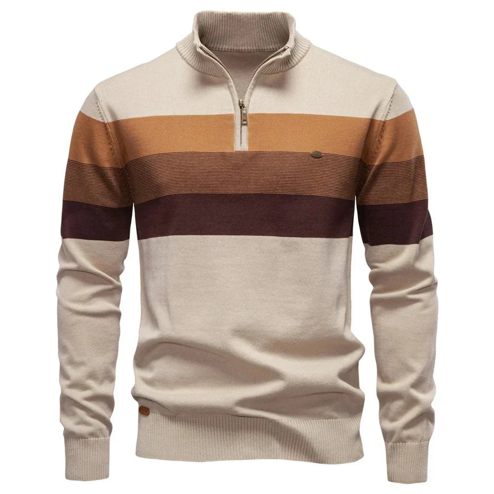 Bennett | Men’s Stand-Collar Cotton Sweater