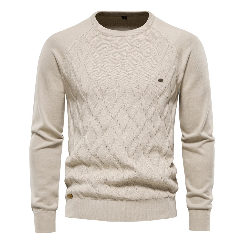 Nathan | Men’s Diamond Knit Sweater