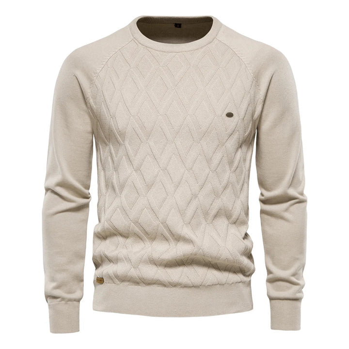 Nathan | Men’s Diamond Knit Sweater