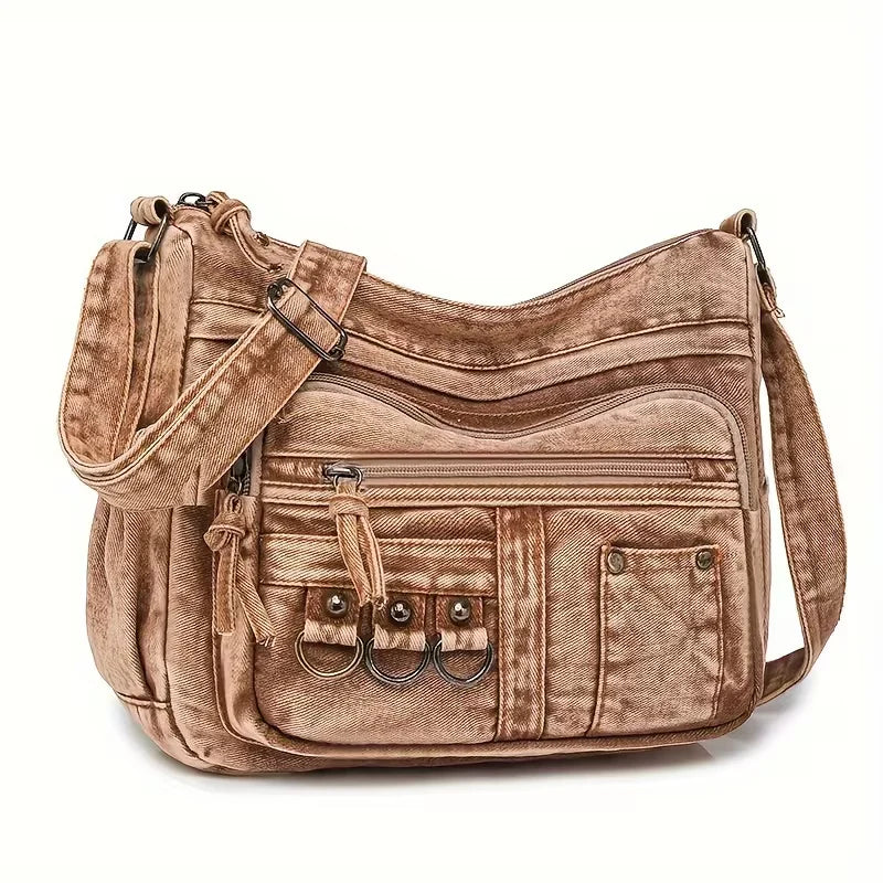 Jenna’s Urban Breeze | Denim Shoulder Bag