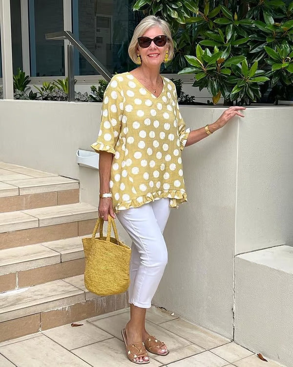 Brianna | Relaxed Polka Dot Tunic