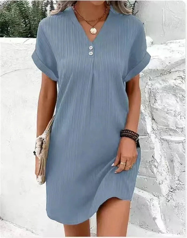 Bella | Effortless V-Neck Tunic Dress