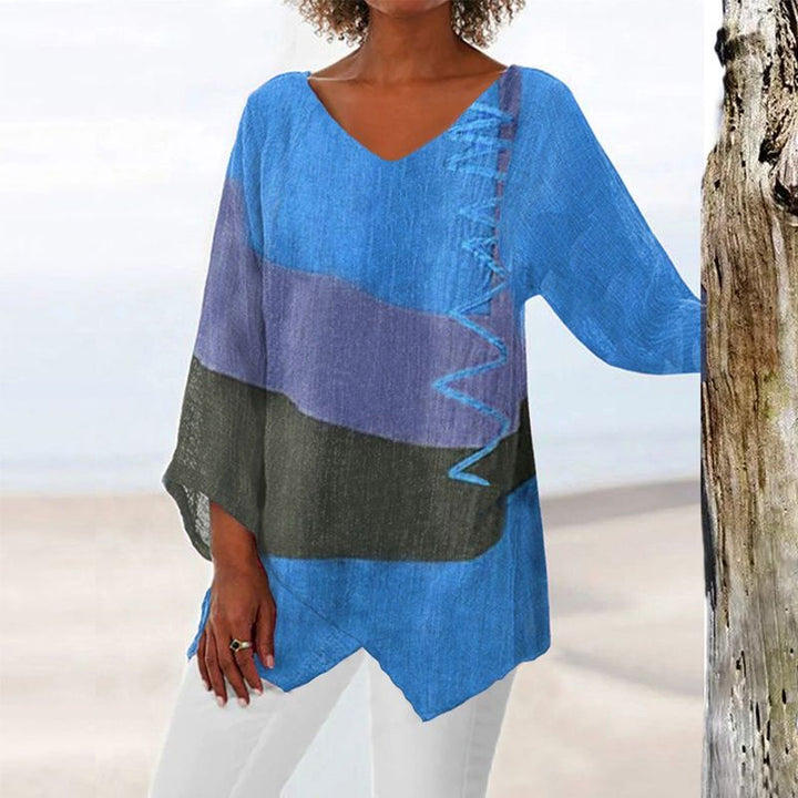 Helene | Artistic V-Neck Tunic