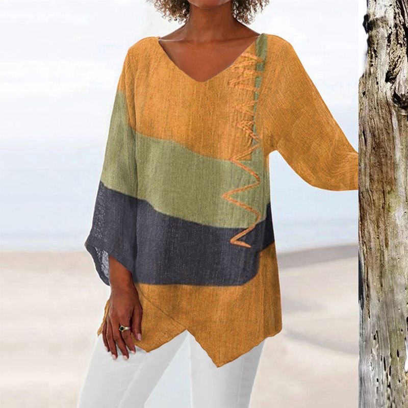 Helene | Artistic V-Neck Tunic